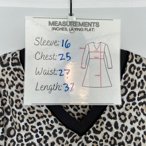 Simply Vera Vera Wang Leopard Print Knit Dress - Picture 6 of 7